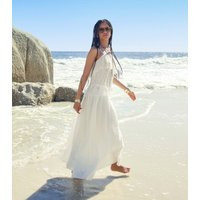 Women's White Cotton Full Length Woven Skirt New Look | New Look (UK)