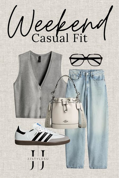 𝐻𝒶𝓅𝓅𝓎 𝒮𝒶𝓉𝓊𝓇𝒹𝒶𝓎

Tap the bell above for all your on trend finds♡

Outfit, casual outfit, outfit idea, sambas, coach bag, baggy jeans, trending, ontrend , style, stylish, spring outfit , summer outfit 

#LTKFindsUnder50 #LTKShoeCrush #LTKOver40