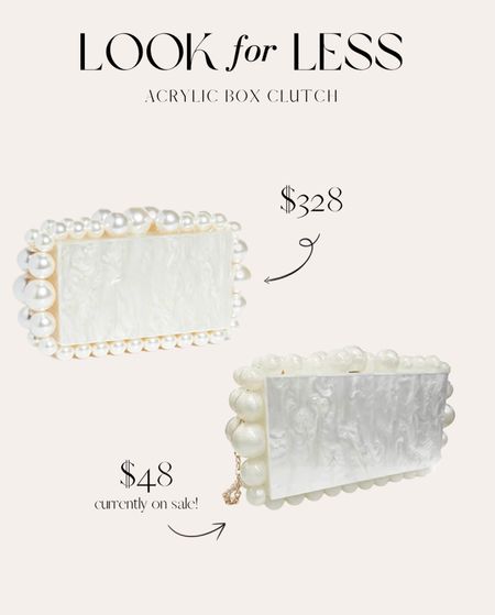 Look for Less: acrylic box clutch // $328 vs $48! I just got my look for less in the mail and absolutely love it! I would save on such a trendy accessory & this one is a great option! #amazon #amazonfinds 

#LTKsalealert #LTKunder50