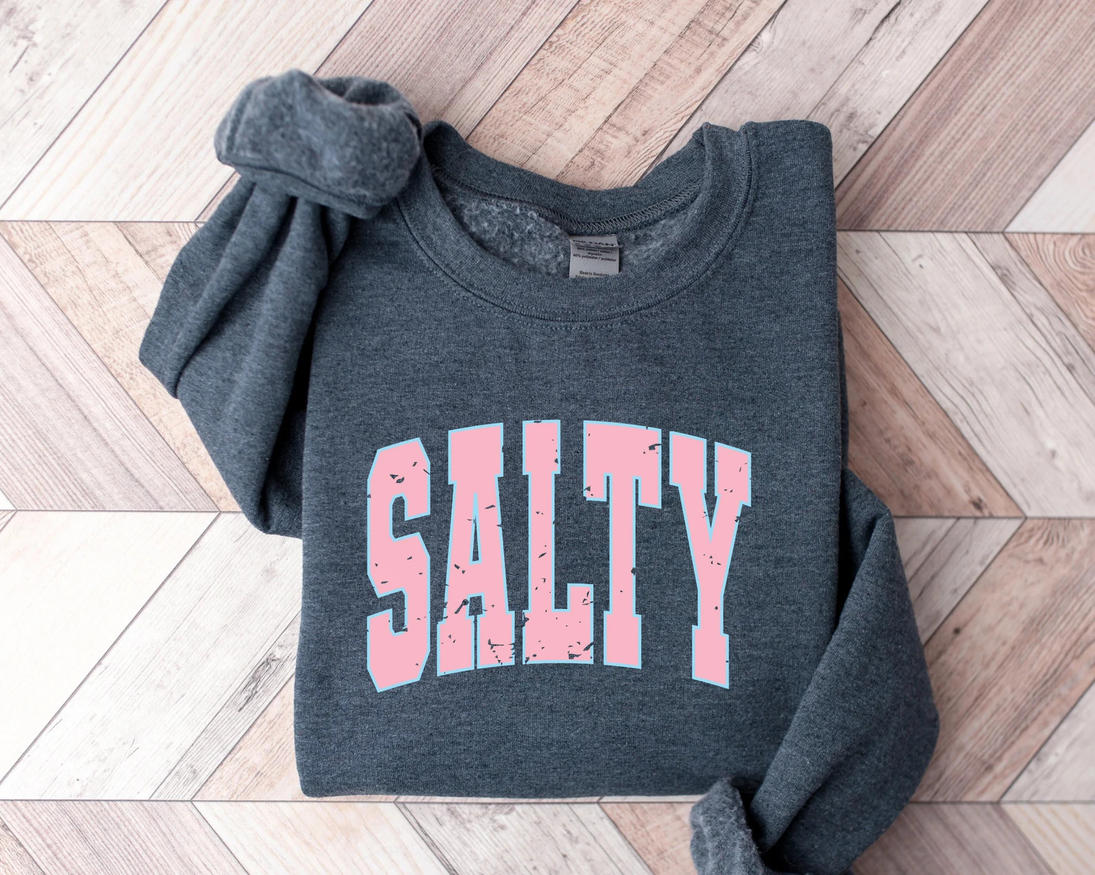 Cute Salty Sweatshirt, Salty Hoodie, Cute Beach Sweatshirt, Cute Beach Hoodie, Cute Summer Sweats... | Etsy (Global)