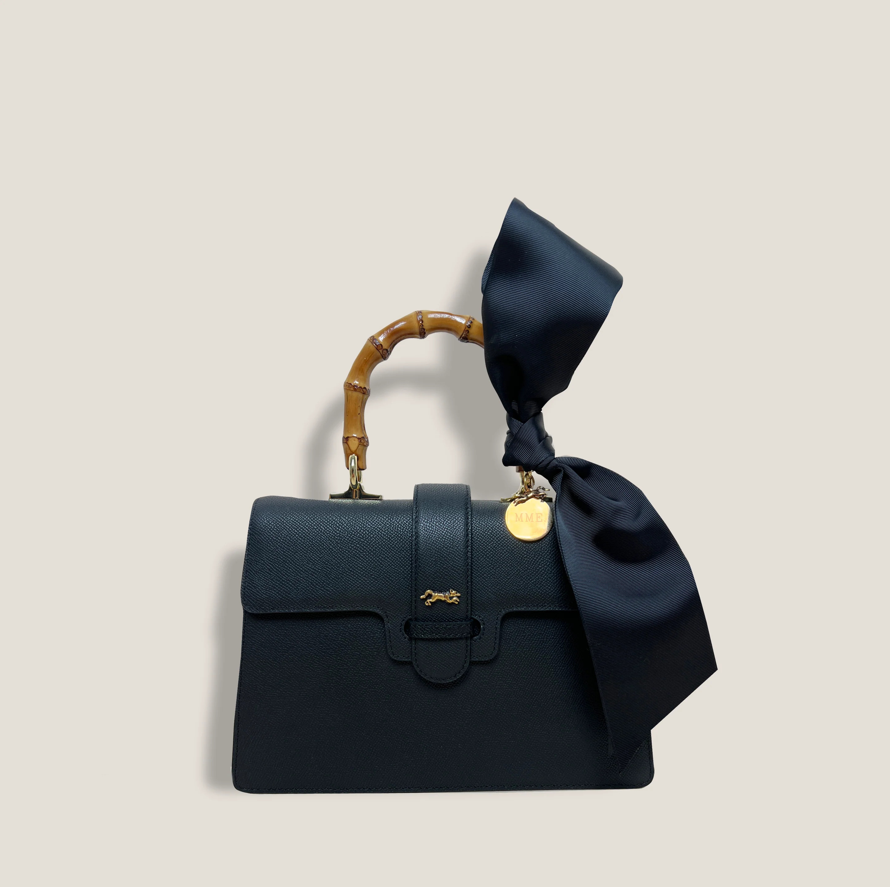 MME. LITTLE MISS CARLTON BOW - NOIR | MME.MINK