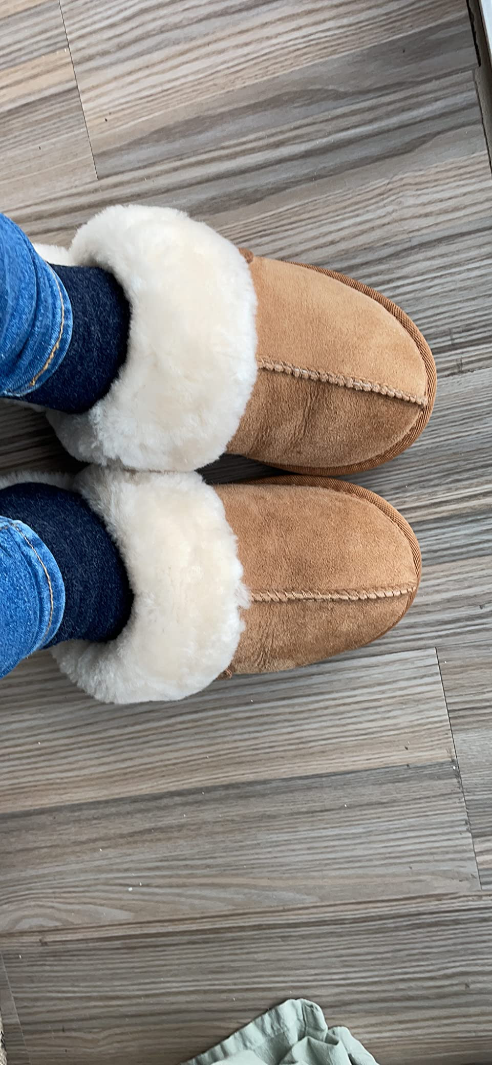 Fireside by Dearfoams Women's Fireside Sydney Shearling Fur Indoor/Outdoor Scuff Slipper With Wide Widths | Amazon (US)