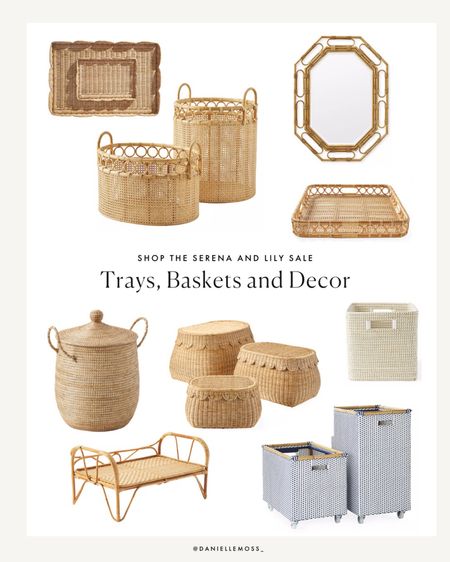 my favorite baskets and trays from the Serena and Lily memorial day weekend sale. everything is 20% off! 

#LTKsalealert #LTKhome