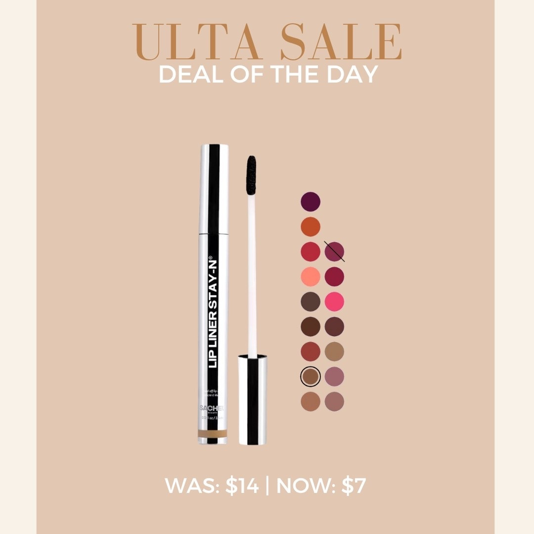 Ulta 21 Days of Beauty Deal of the Day! 
Sacheu Peel Off Lip Liner STAY-N

#LTKSaleAlert #LTKBeauty