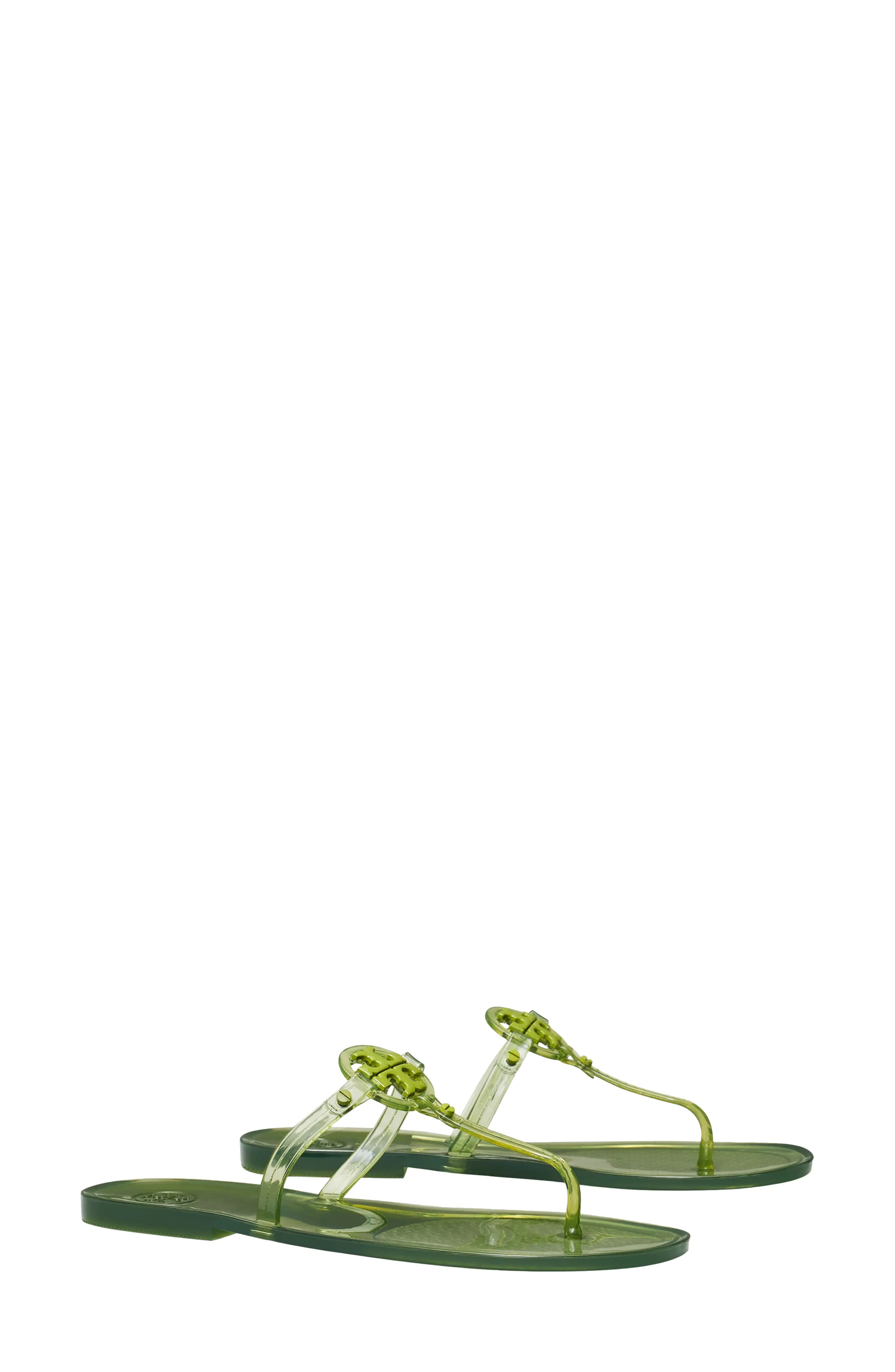 Women's Tory Burch Mini Miller Jelly Thong Sandal, Size 4 M - Green | Nordstrom
