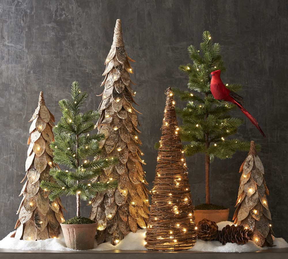 Light Up Birch Trees | Pottery Barn (US)