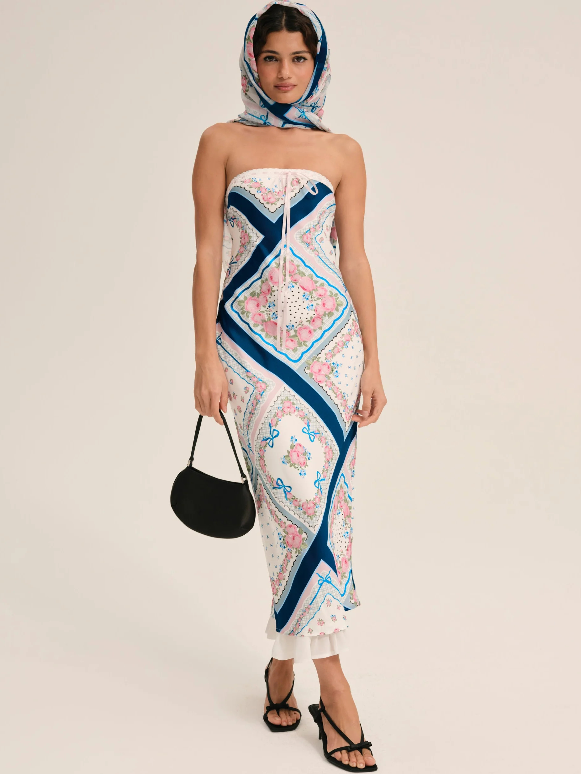 Daisy Mae Midi Dress — Blue | For Love & Lemons