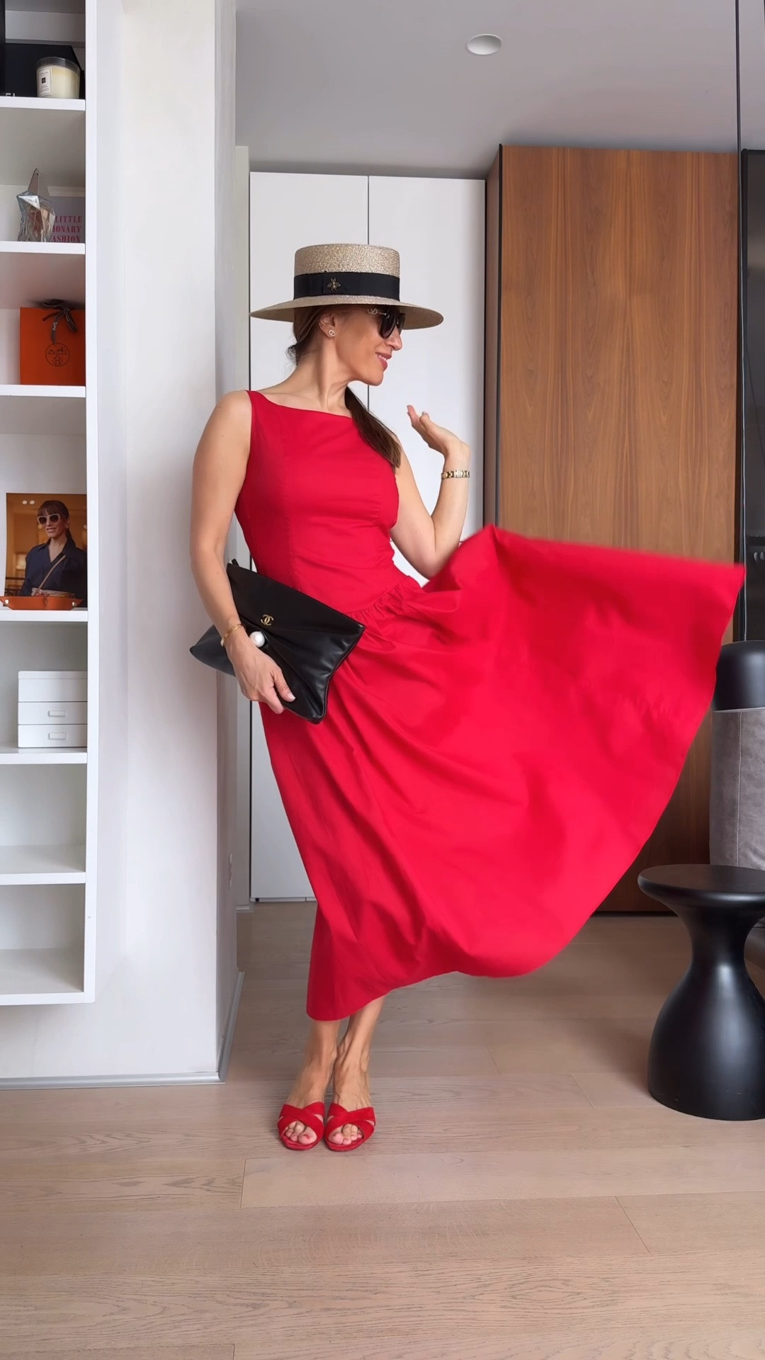 The dress that changes your mood. ❤️ It looks just as beautiful with different accessories, making it incredibly versatile. I’m wearing a size S. The elasticated side panels cinch the waist beautifully and create such an elegant silhouette.

#LTKSeasonal #LTKgrwm #LTKOver40