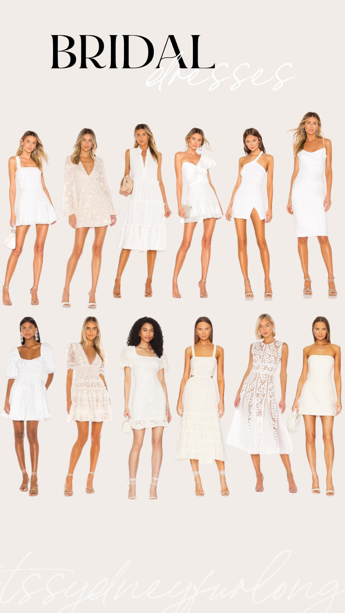 Revolve White Bridal Dresses 🕊️🤍✨

Graduation dresses, bridal dresses, white dress, revolve, rehearsal dinner dress and outfit, senior picture dress

#LTKunder100 

#LTKSeasonal #LTKwedding #LTKfindsunder100