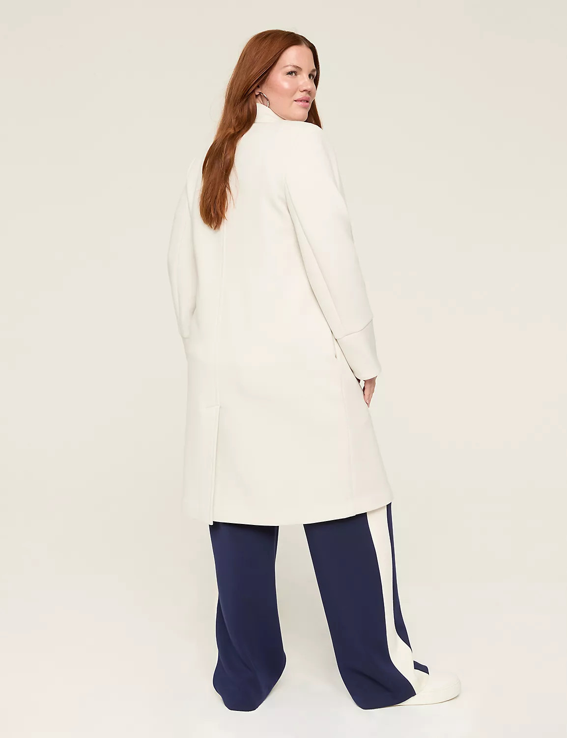 Journey Oversized Double-Breasted Scuba Jacket | Lane Bryant (US)