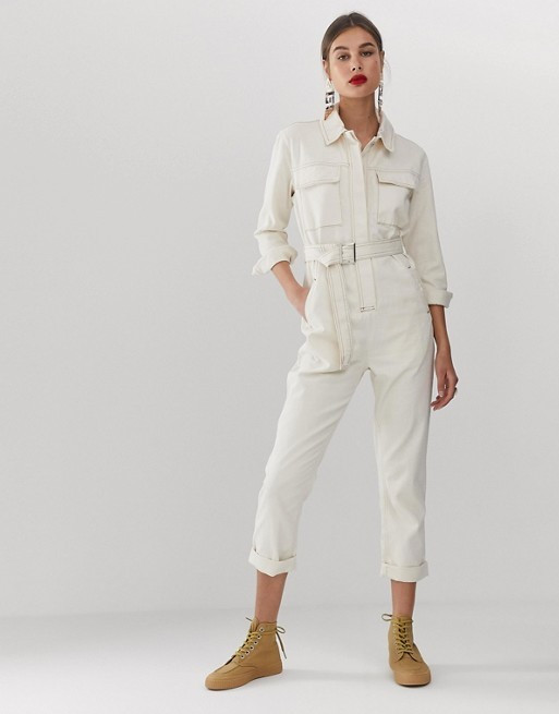 ASOS WHITE utility jumpsuit | ASOS UK