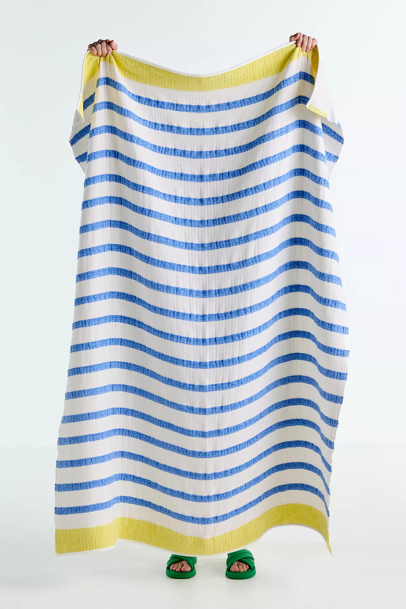 Sailor Cotton Printed Stripe Throw | Anthropologie (US)