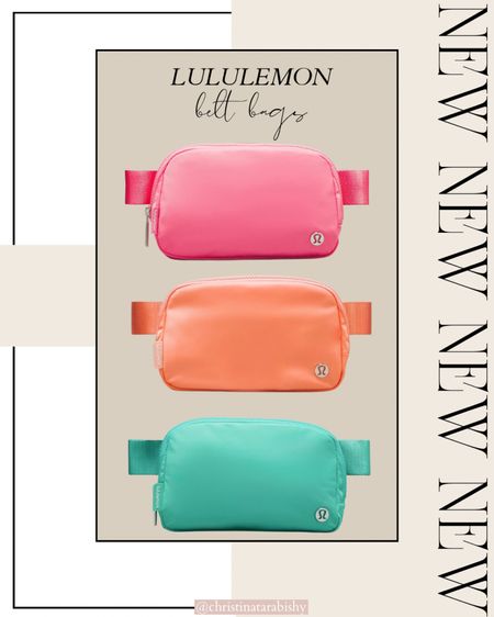 New Summer colors in our beloved Lululemon belt bags! 

#LTKstyletip #LTKitbag #LTKSeasonal