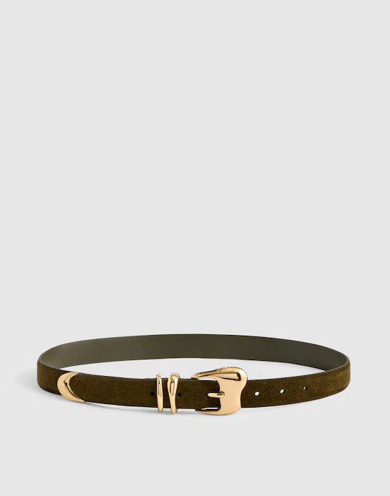 Sculpted Wavy-Buckle Belt | Madewell