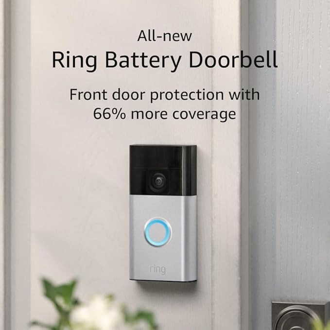 All-new Ring Battery Doorbell — Now with 66% more coverage, Head-to-Toe Video, Live View with T... | Amazon (US)