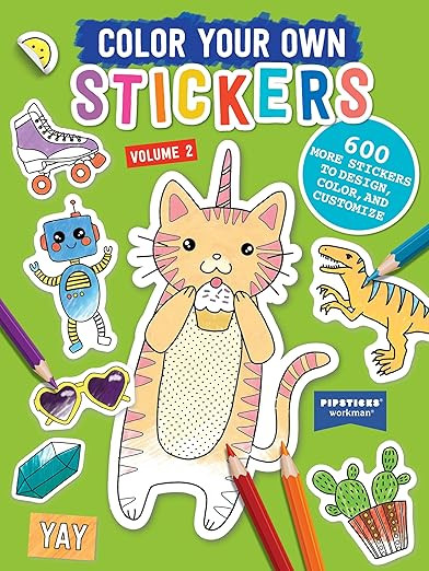 Color Your Own Stickers, Volume 2: Trade Edition (Volume 2) (Pipsticks+Workman)      Paperback ... | Amazon (US)