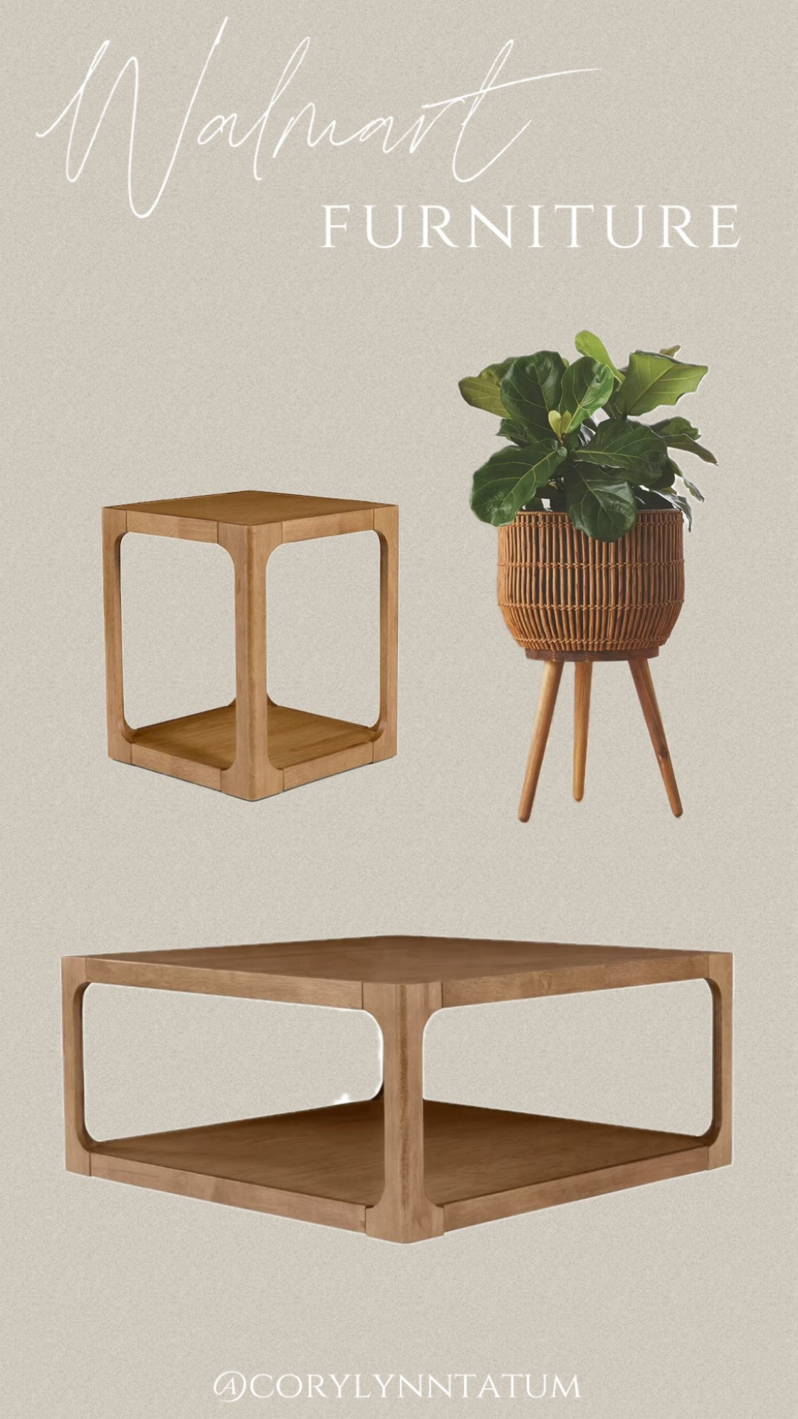 Just ordered this coffee + end table I’ve been eyeing for some time, it’s giving Pottery Barn vibes but with a Walmart price tag — always love a good dupe!

#LTKHome