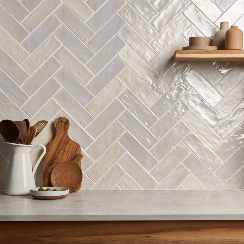 Amagansett 2" x 8" Ceramic Satin Subway Wall Tile | Wayfair North America