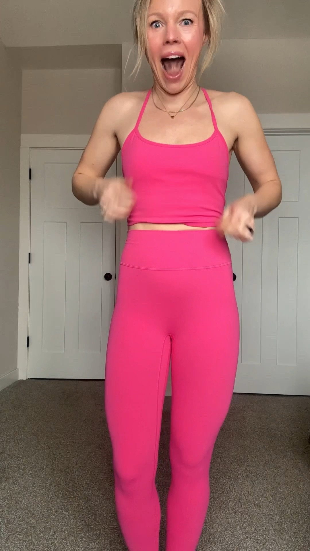 This Comfrt Core set is PERFECT! Material is high quality with medium compression, I’m wearing a small in all of them

#LTKfitnessgoals #LTKootd