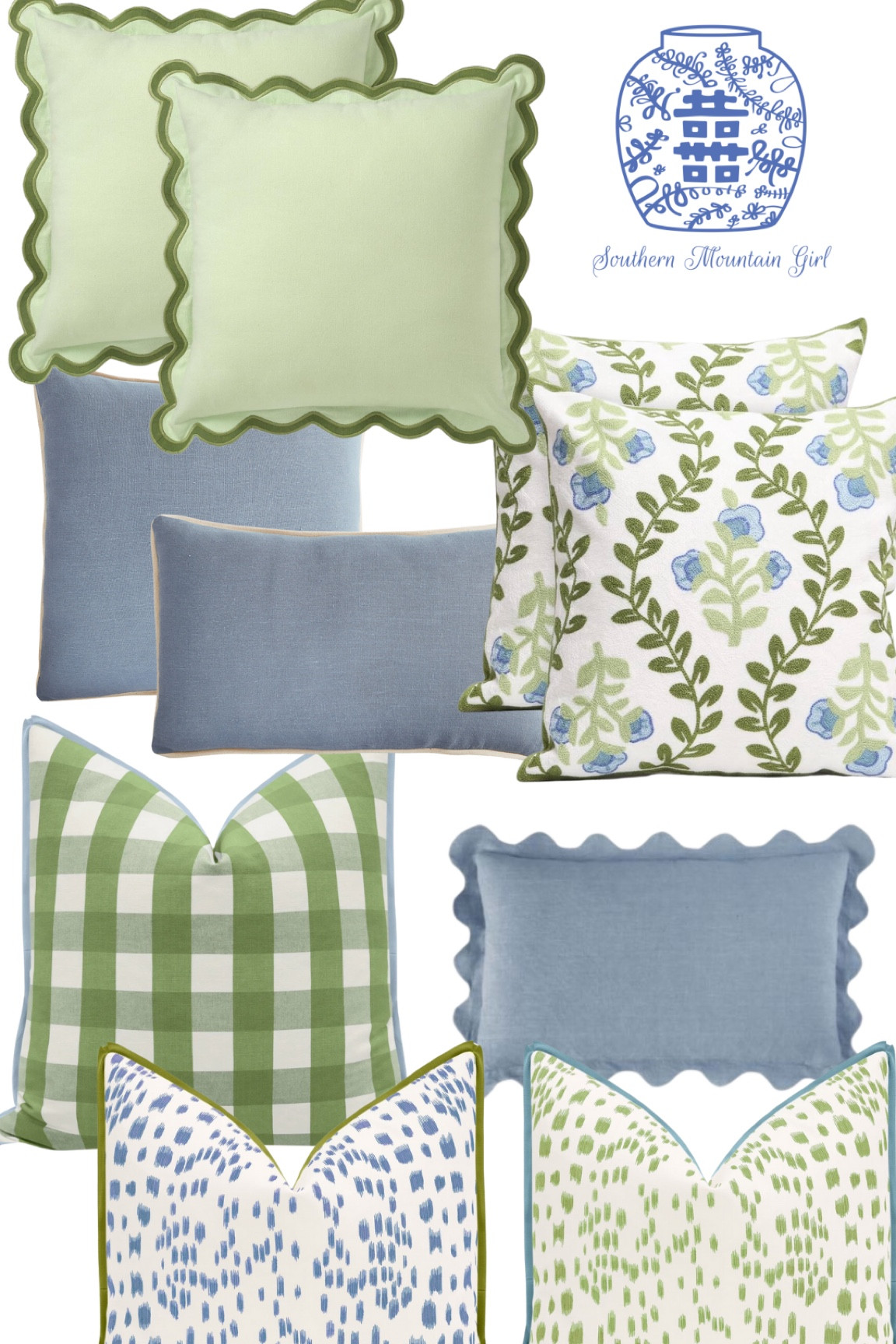 Blue and green are such a beautiful color combination! An easy way to refresh your living room is with new pillows. Here are pillows at every price point that look fantastic together.  Little Design Co. Ballard. Amazon. Pillows. Living Room  

#LTKfindsunder50 #LTKSeasonal #LTKhome