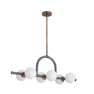 Harrison 6 - Light Kitchen Island Modern Linear Chandelier | Perigold