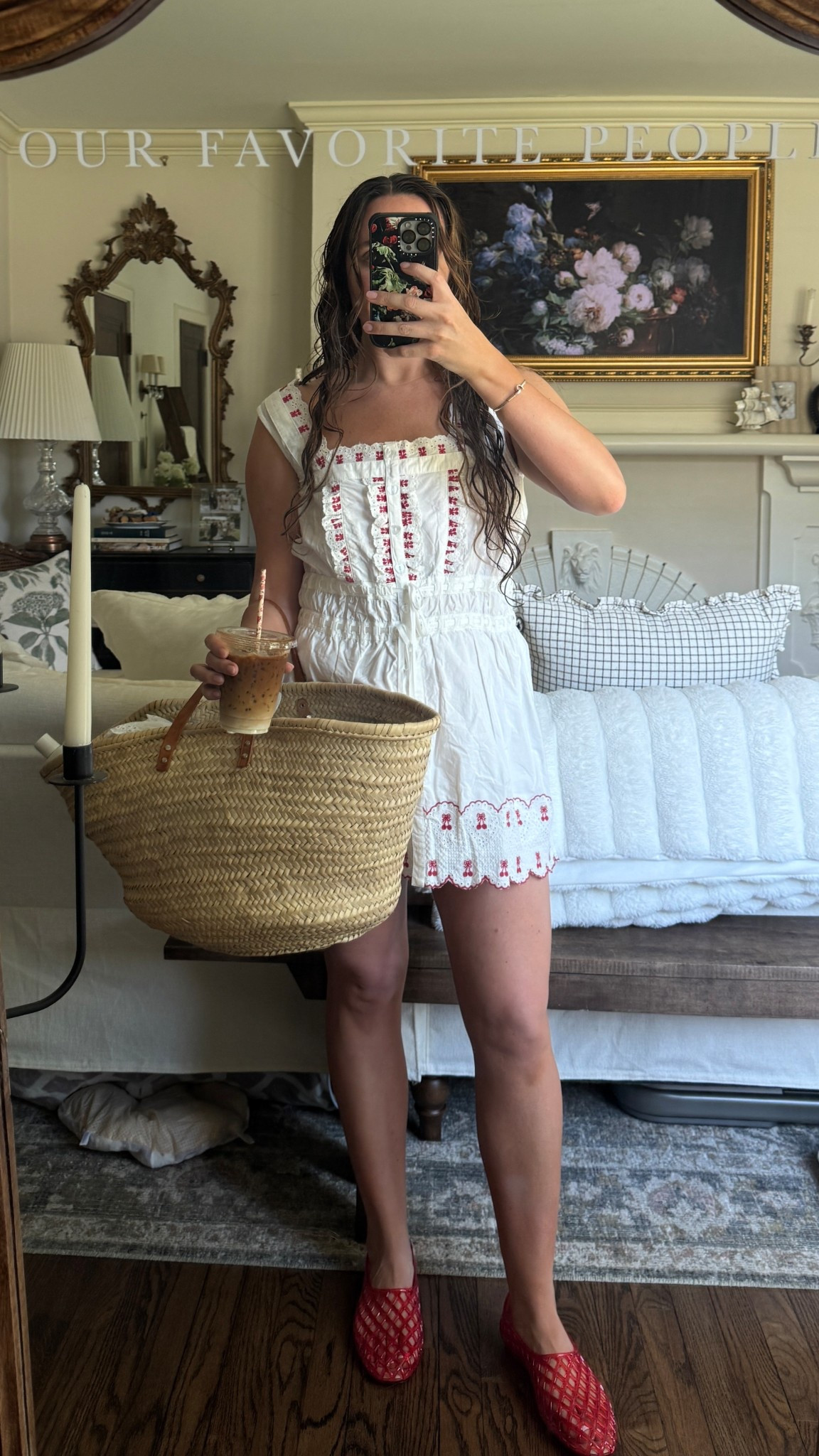 I always love a red shoe and I love love love jelly shoes! Comfortable and breathable for summer and double as a pool shoe. This cherry dress does run very short and also runs big otherwise!

#LTKShoeCrush #LTKSeasonal #LTKFindsUnder50