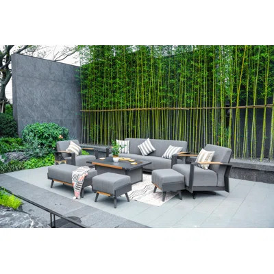 Georgan 9 - Person Outdoor Seating Group with Cushions | Wayfair North America