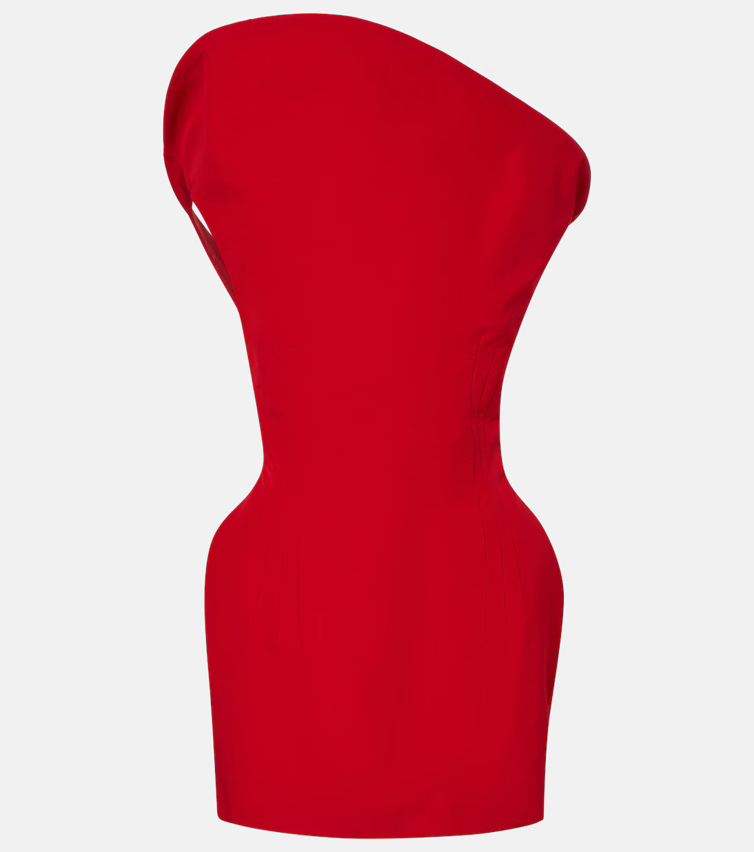 Asymmetric cotton-blend minidress | Mytheresa (US/CA)