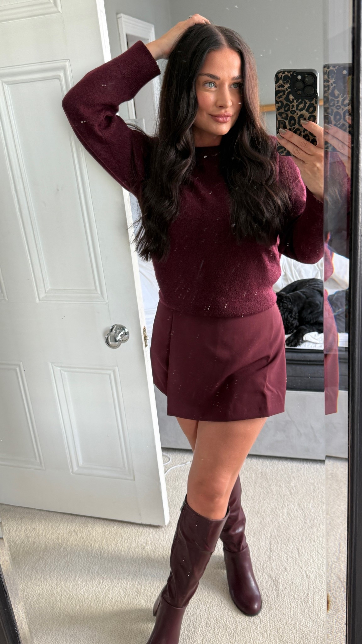 Full burghandy outfit 

#LTKautumn #LTKuk #LTKmidsize