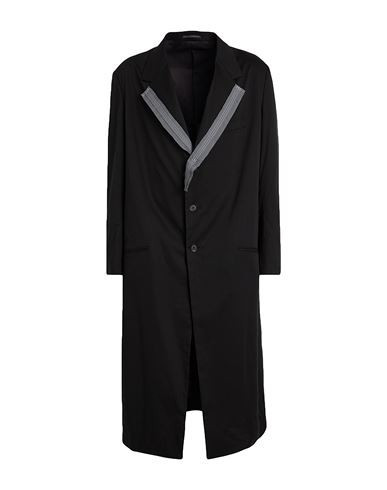 Y's For Men Man Overcoat & Trench Coat Black Size 1 Cotton, Lyocell | YOOX (US)