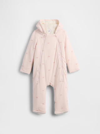 Baby Sherpa-Lined Hooded One-Piece | Gap (US)