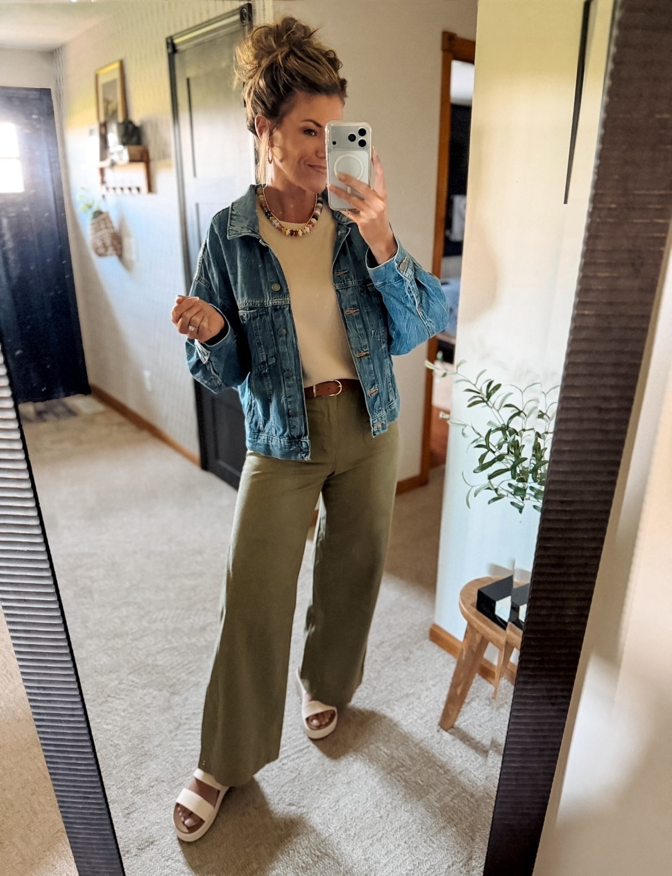 Work OOTD
Top and jacket/ small
Pants/ small regular length 
Sandals/ tts

#LTKootd #LTKSeasonal #LTKWorkwear