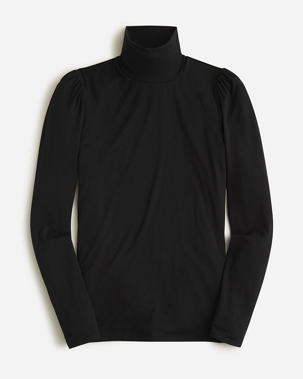FormKnit puff-sleeve turtleneck T-shirt | J. Crew US