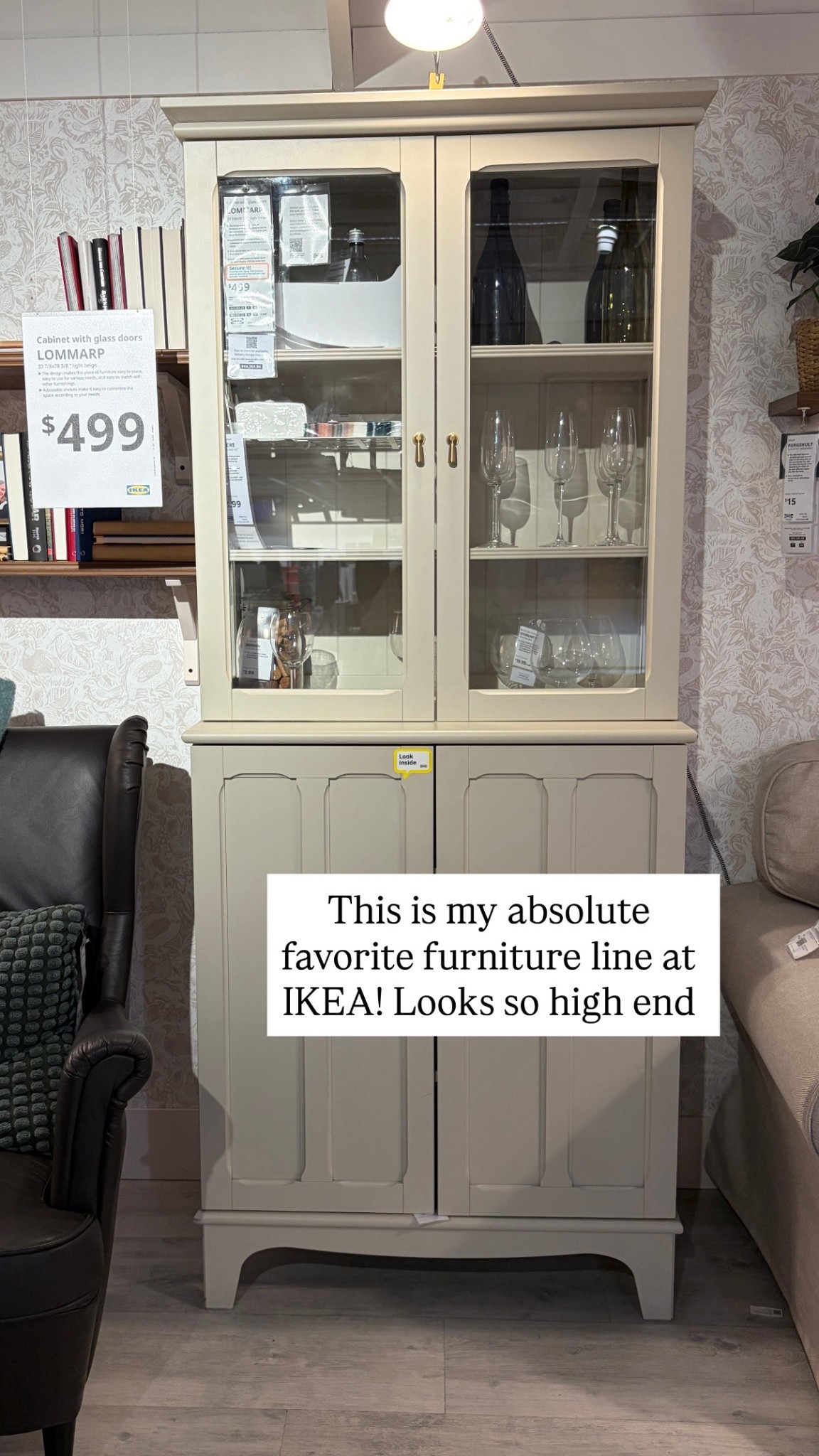 I still can’t believe this glass cabinet is from IKEA! Also comes in a bookshelf and sideboard. Looks designer with IKEA prices 

IKEA Lommarp, IKEA bookshelf 

#LTKHome