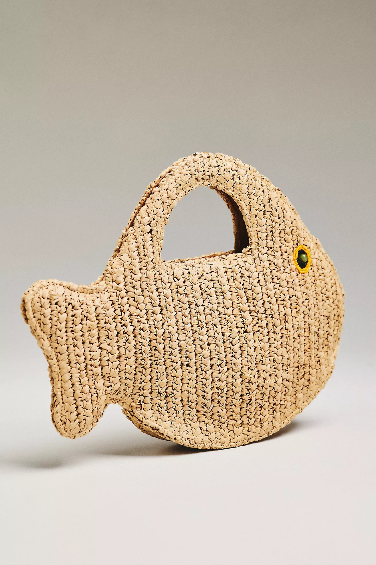 SIMONMILLER Puka Fish Raffia Bag | Anthropologie (US)