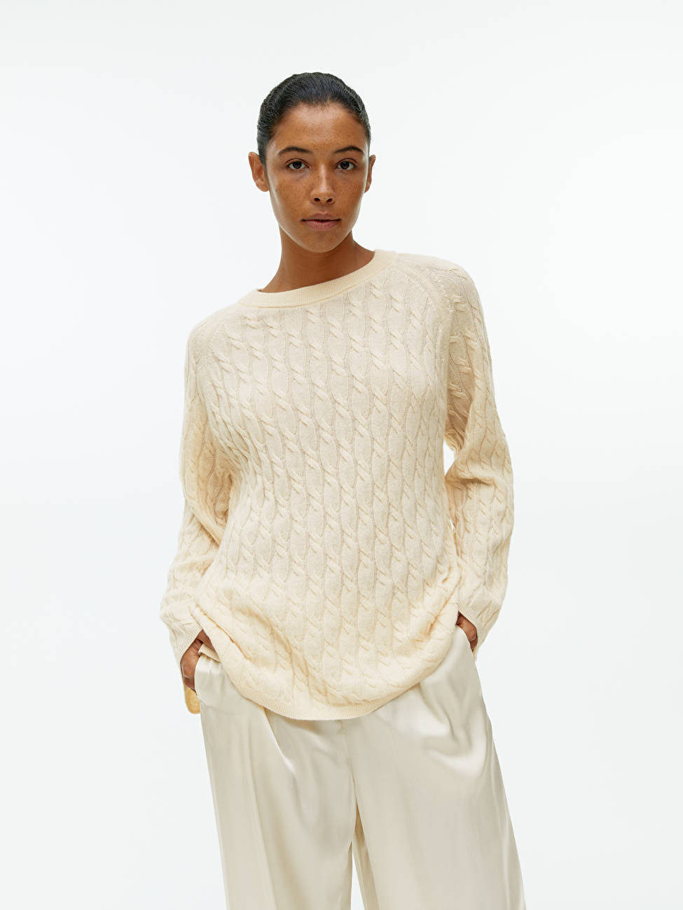 Relaxed Cable-Knit Jumper | ARKET (US&UK)