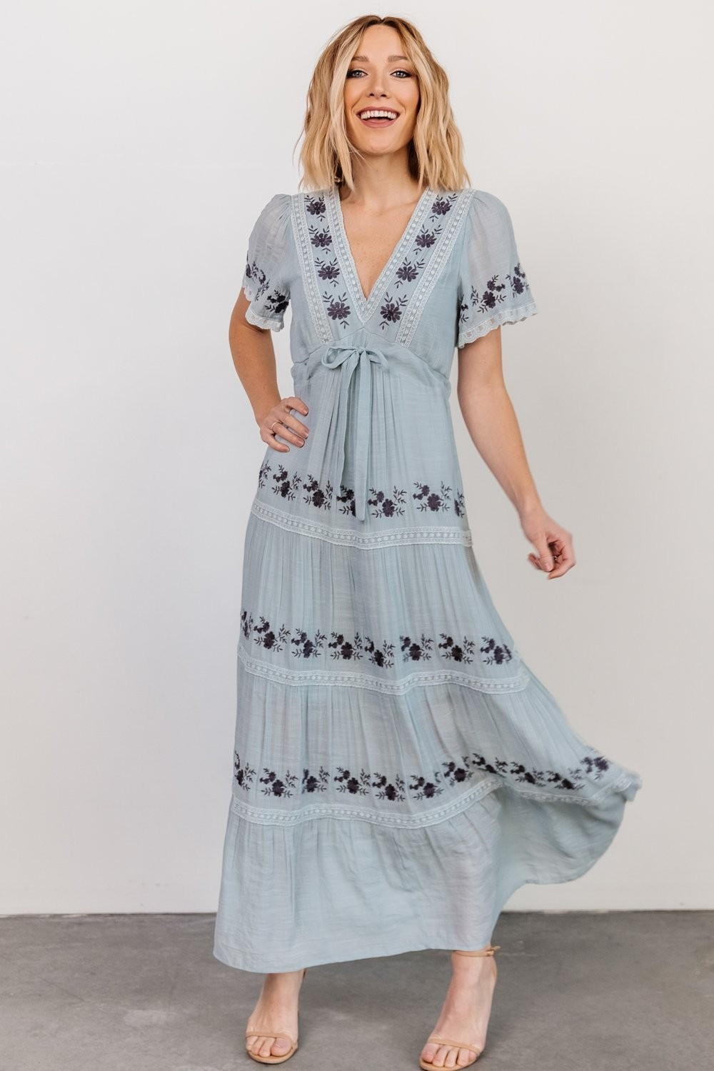 Dublin Embroidered Maxi Dress | Baltic Born