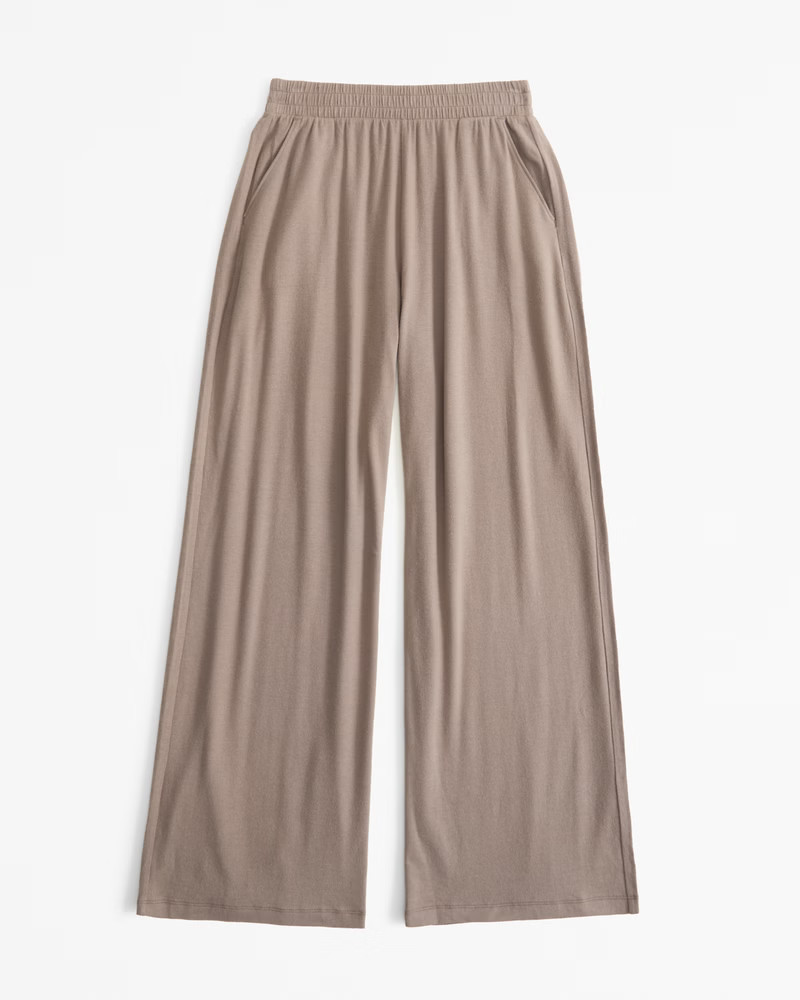 Lounge Cotton-Modal Wide Leg Pant | Abercrombie & Fitch (UK)
