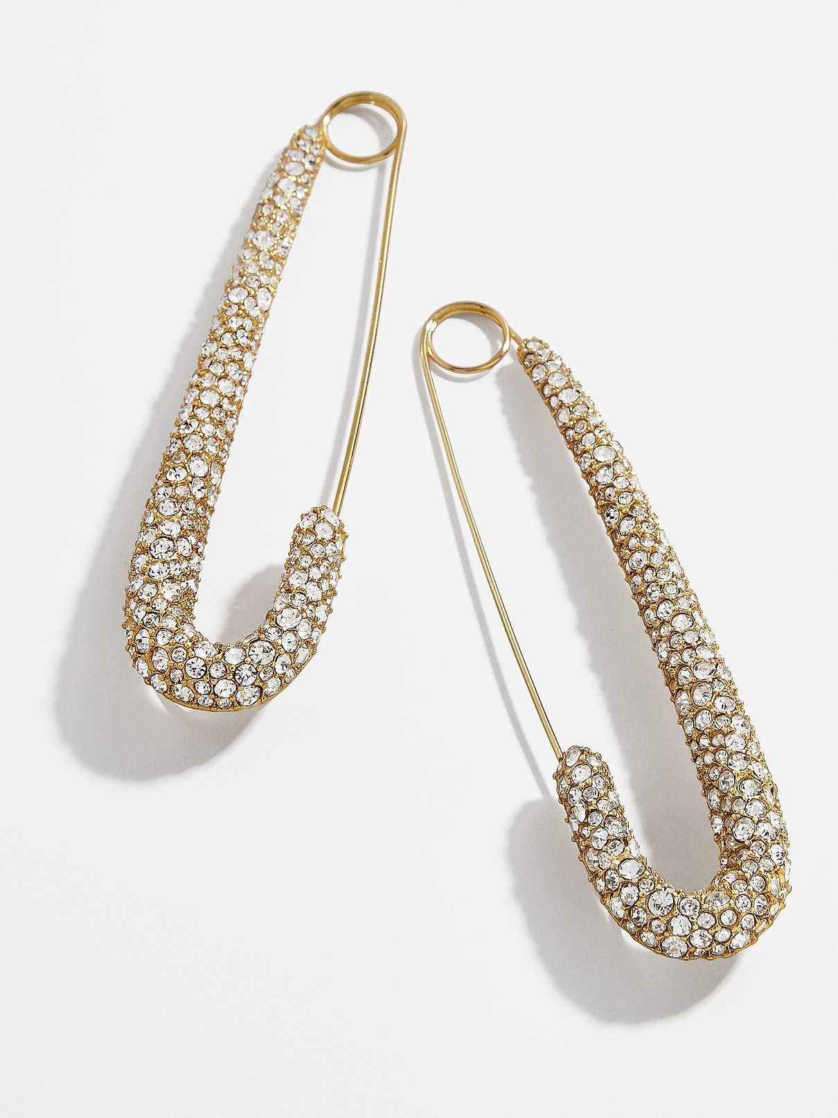 BaubleBar x Montserrat Pavé Safety Pin Earrings | BaubleBar (US)