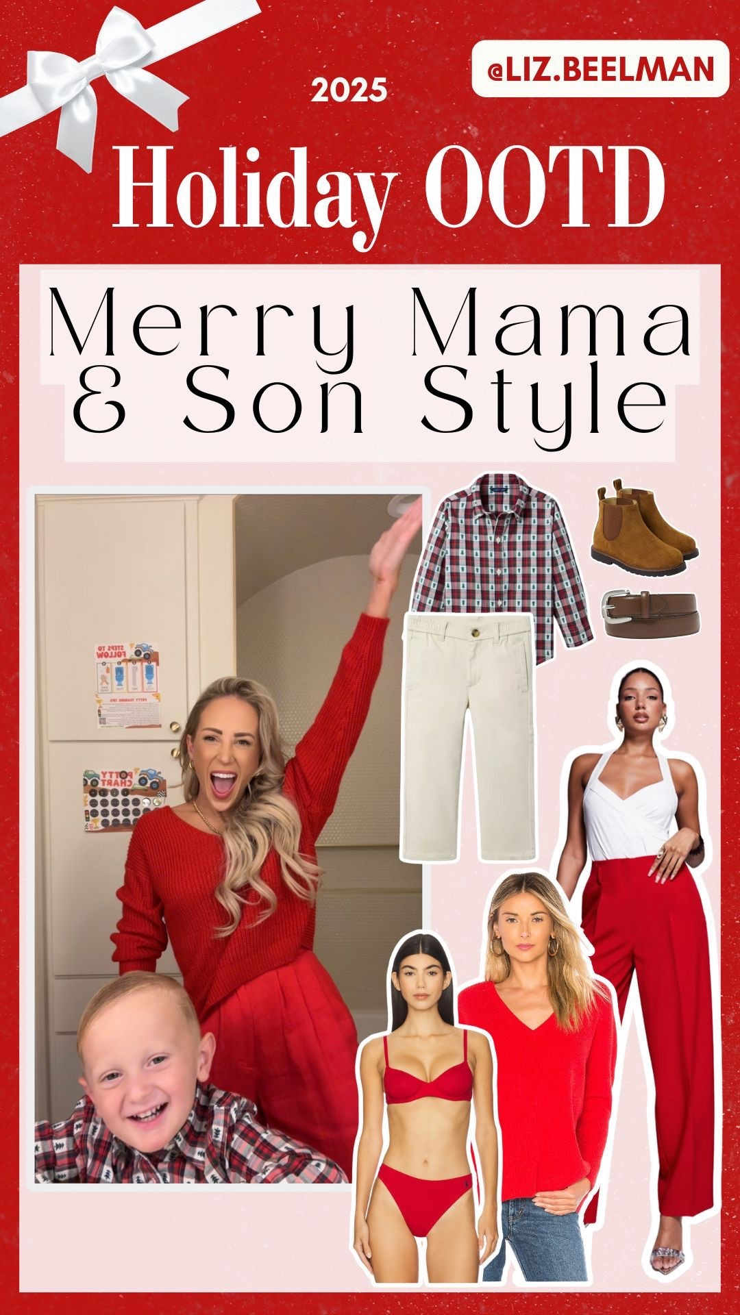 HOLIDAY OOTD: Merry Mama & Son Style 