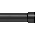 Ivilon Window Curtain Rod End Cap - 1 inch Pole. 120 to 240 Inch. Black | Amazon (US)