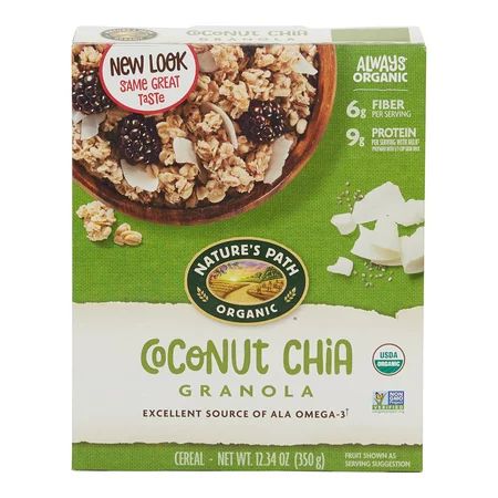 Nature's Path, Granola, Organic, Coconut Chia, 12 oz Box | Walmart (US)