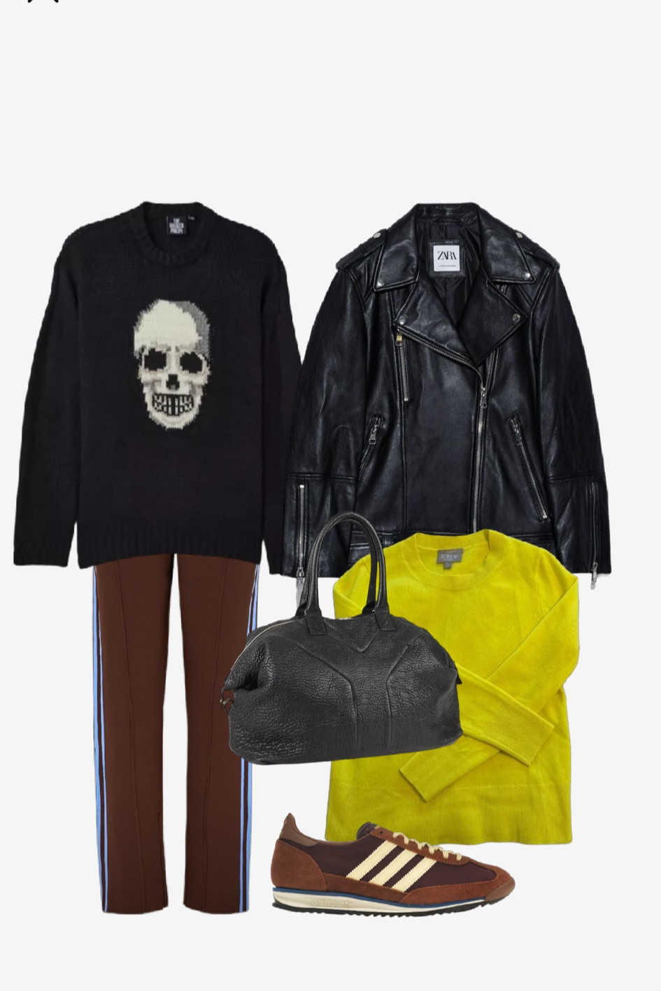 Try using a sweater as a scarf. It’s also a good way to add some colour. 
Track pants, yellow sweater, and bag are secondhand. 

•
#winteroutfit #ysleasy #wintertrends #torontostylist #StyleOver40  #secondhandFind #fashionstylist #slowfashion #vintagestyle #fringejacket #FashionOver40  #vintagestyle #genX #genXStyle #shopSecondhand #genXInfluencer #genXblogger #secondhandDesigner 

#LTKShoeCrush #LTKOver40 #LTKStyleTip