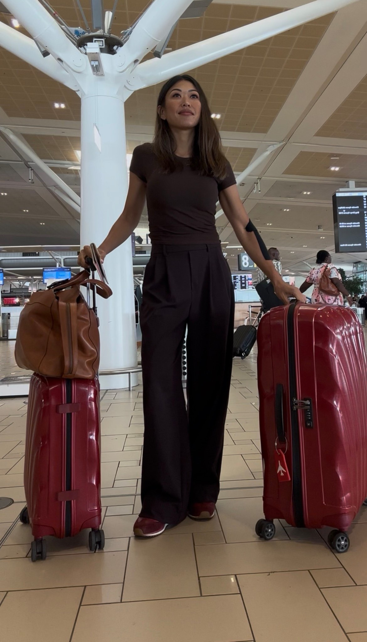 Airport outfit (the only thing I would tweak is to swap the top with something a little looser for ultimate comfort but this one did a pretty good job regardless!

#LTKtravel #LTKaustralia #LTKstyletip
