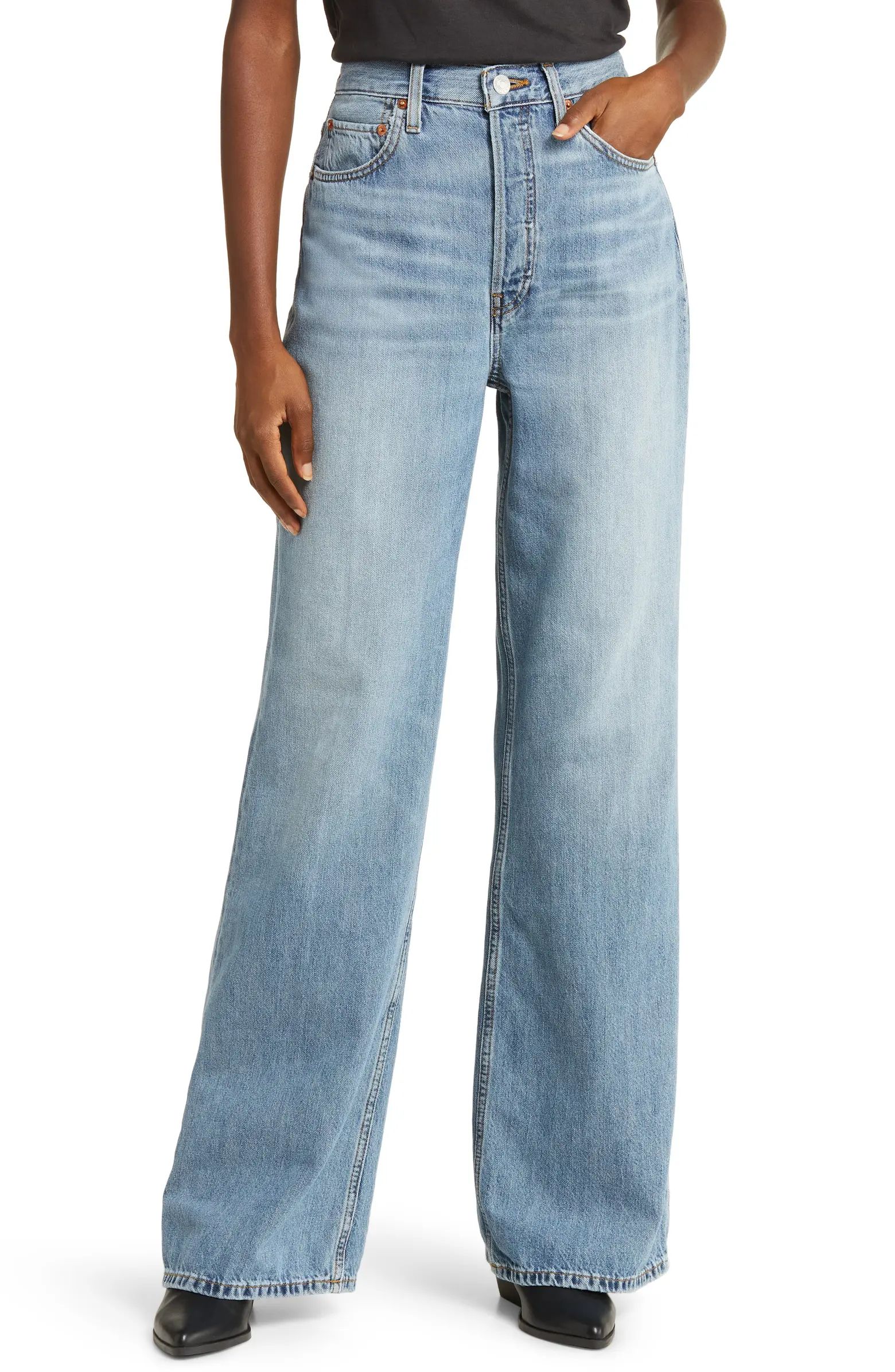 '70s Ultra High Waist Wide Leg Jeans | Nordstrom