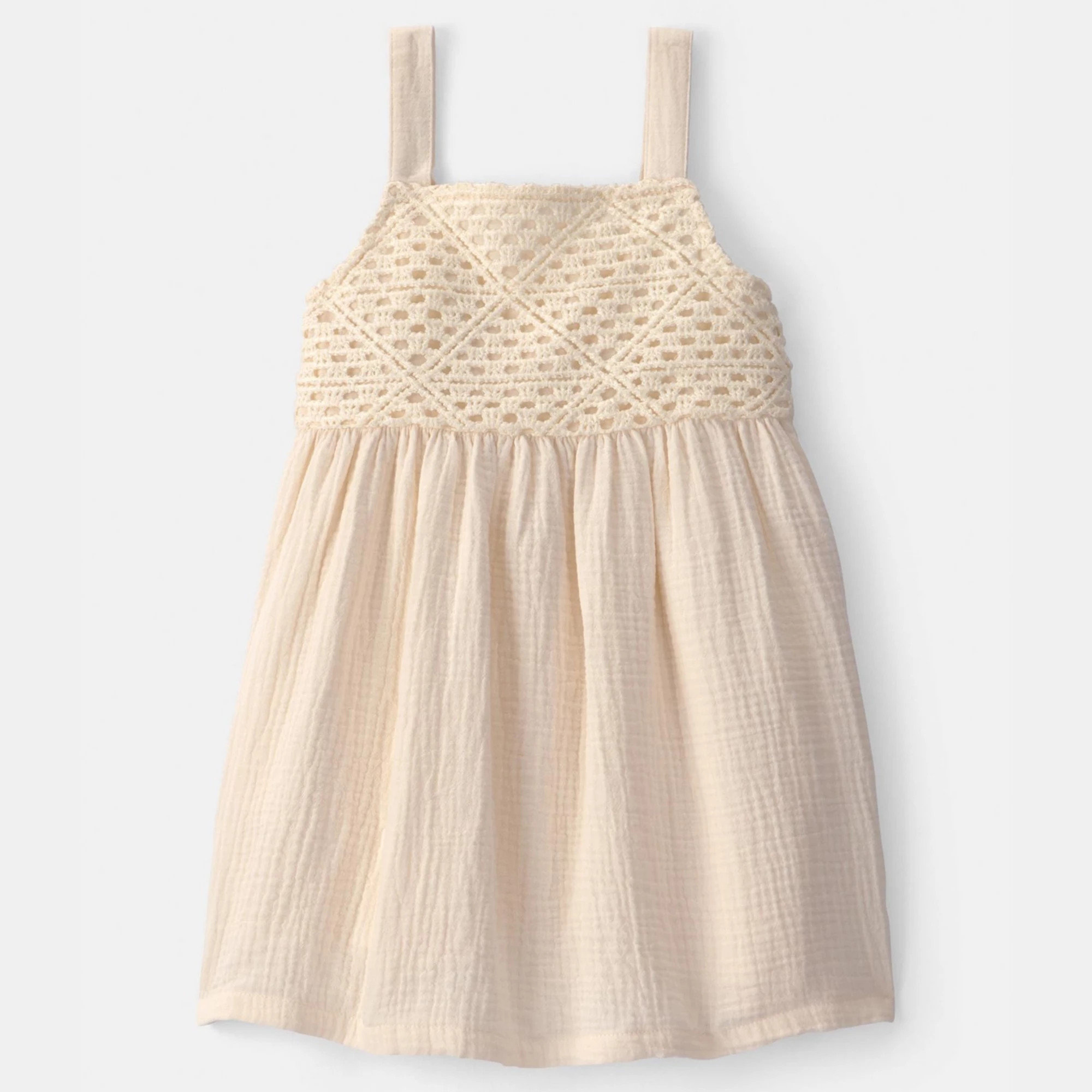 Toddler Girl Carter's Crochet Gauze Dress | Kohl's