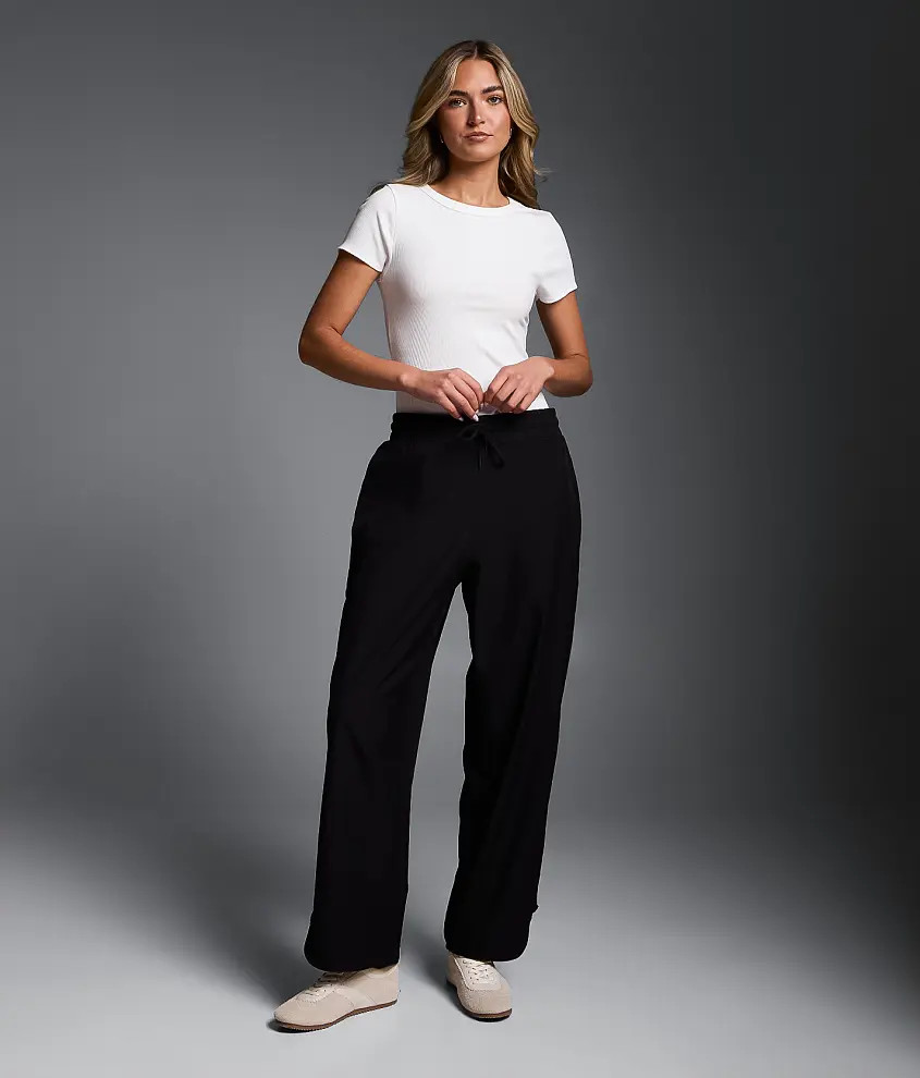 Cropped Wide Leg Pant | Buckle