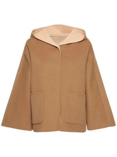 Magno reversible wool drap jacket w/hood | Luisaviaroma