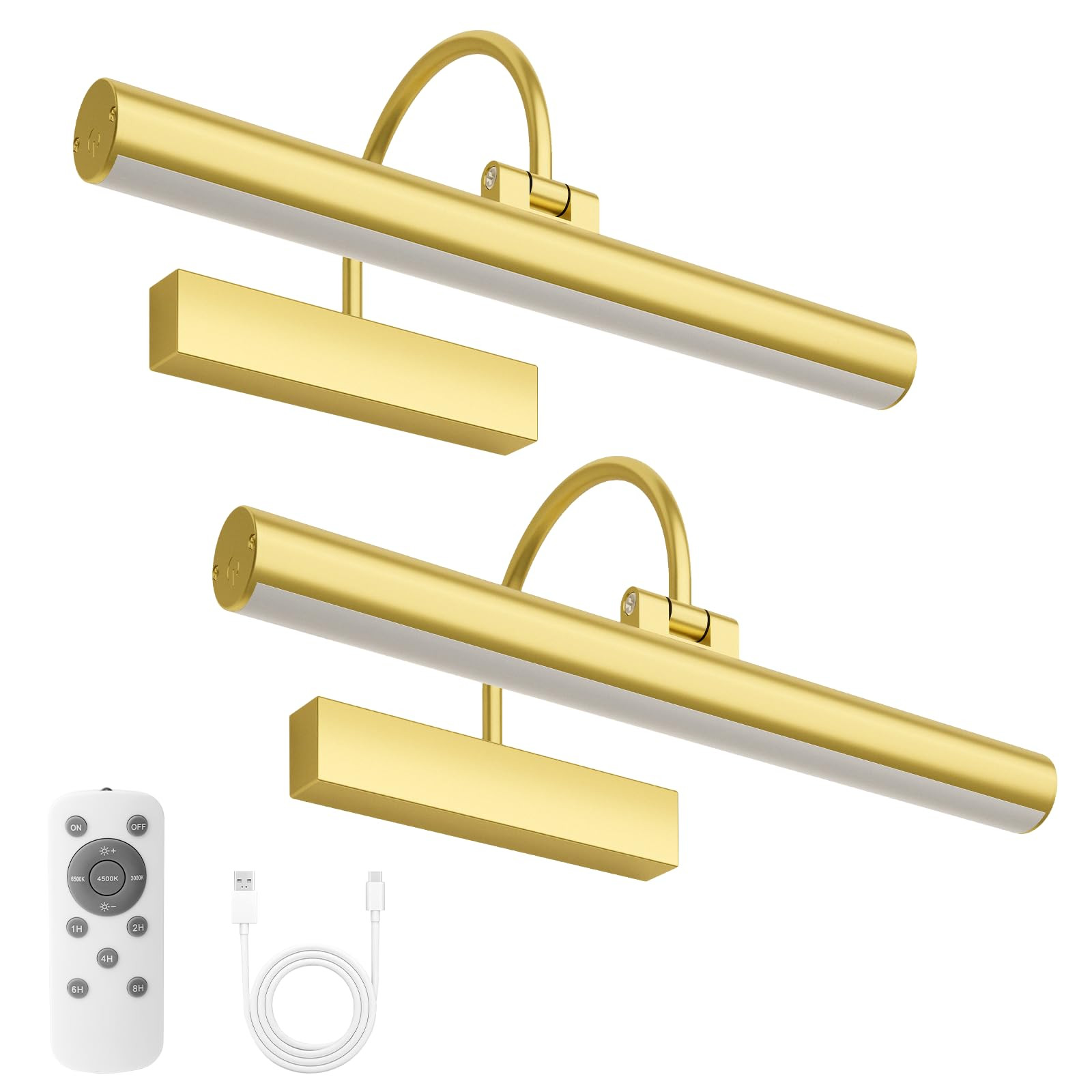 Bridika Picture Light for Wall with Remote, Rechargeable Battery Operated Picture Light, 3 Color ... | Amazon (US)