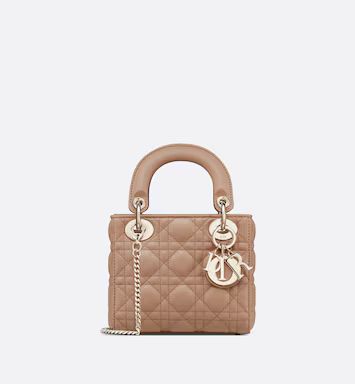 Mini Lady Dior Bag Blush Cannage Lambskin | DIOR | Dior Beauty (US)